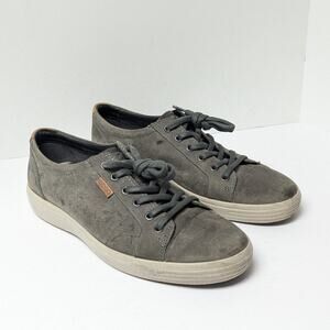 ECCO Soft 7 Casual Sneakers, Dark Green Leather, Men's 9 M (EU 43)